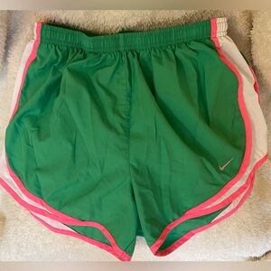 Women’s Green Pink Nike Shorts Athletic Wear Size Small